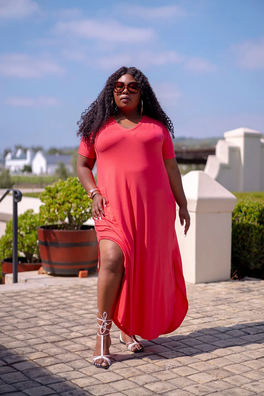 Curve bottom maxi