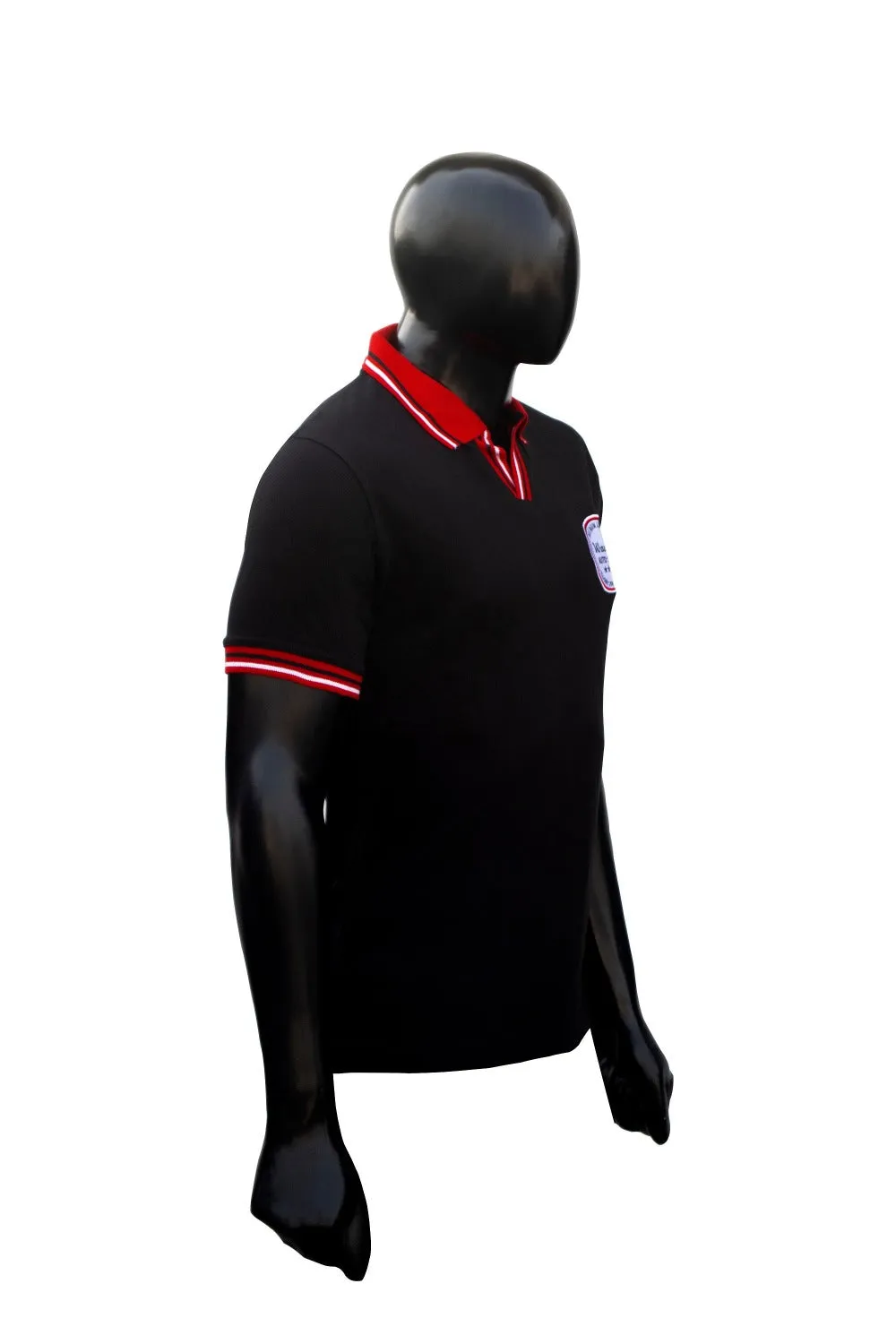 Detailing Merchandise Combo 1- WaveX Red and Black Collar T-Shirt   WaveX Detailing Apron   WaveX Detailing Cap