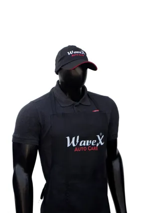 Detailing Merchandise Combo 2- WaveX Dark Grey Collar T-Shirt   WaveX Detailing Apron   WaveX Detailing Cap