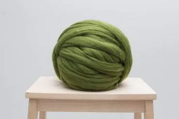 DIY Knit Kit With Needles, Lap Throw 30x50 in, Merino wool