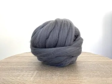 DIY Knit Kit With Needles, Lap Throw 30x50 in, Merino wool