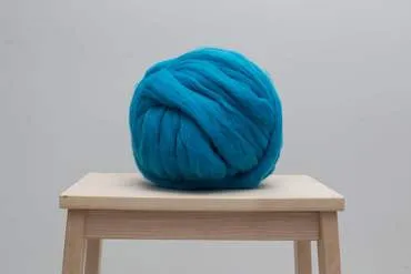 DIY Knit Kit With Needles, Lap Throw 30x50 in, Merino wool