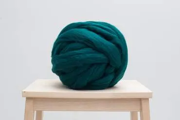 DIY Knit Kit With Needles, Lap Throw 30x50 in, Merino wool