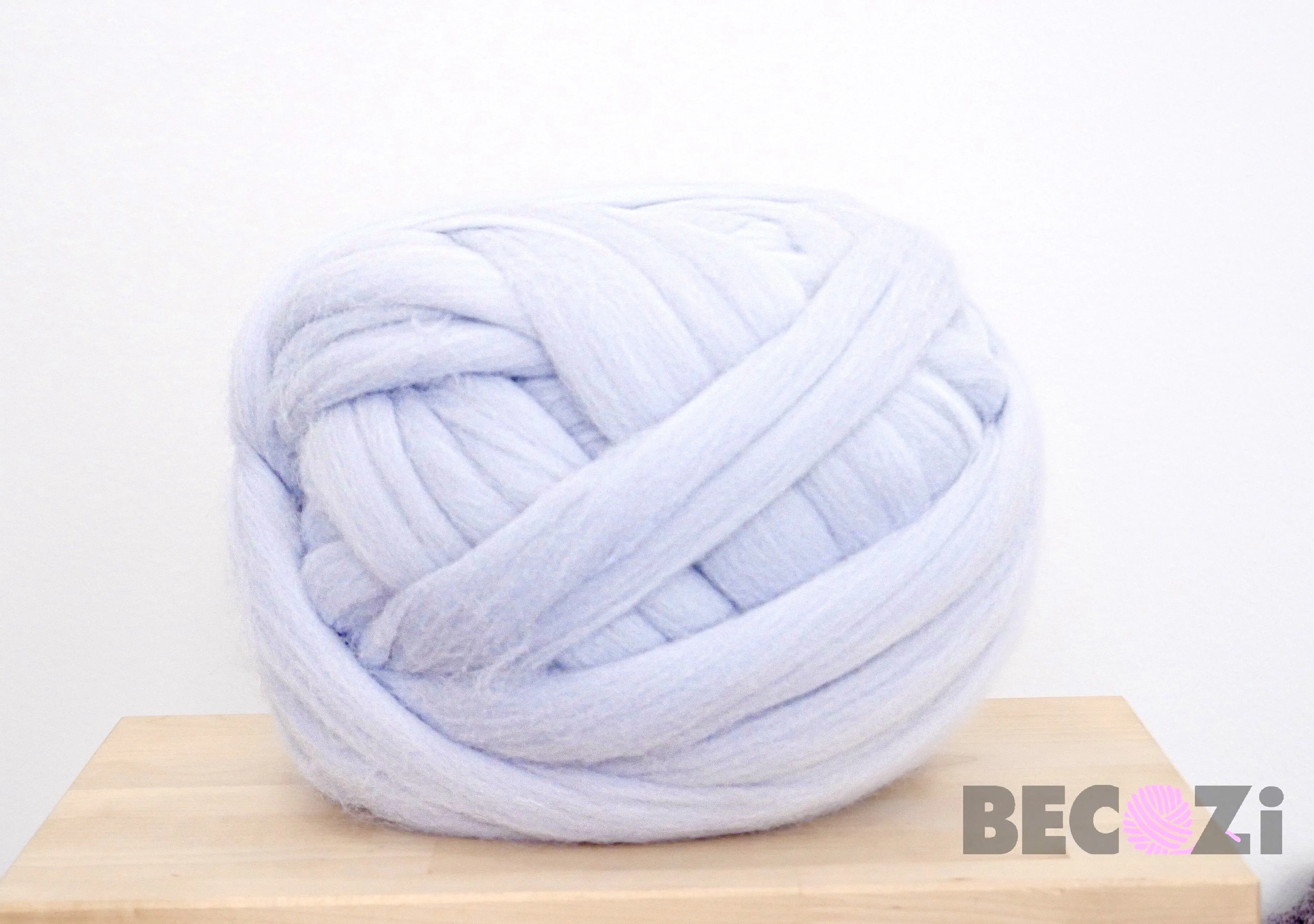 DIY Knit Kit With Needles, Lap Throw 30x50 in, Merino wool
