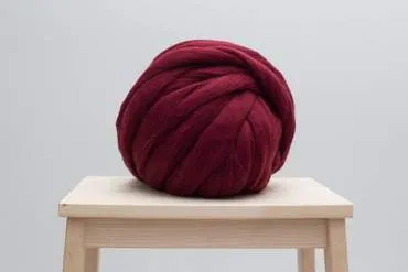 DIY Knit Kit With Needles, Lap Throw 30x50 in, Merino wool