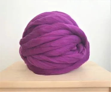 DIY Knit Kit With Needles, Lap Throw 30x50 in, Merino wool