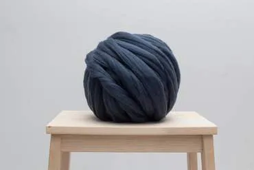 DIY Knit Kit With Needles, Lap Throw 30x50 in, Merino wool