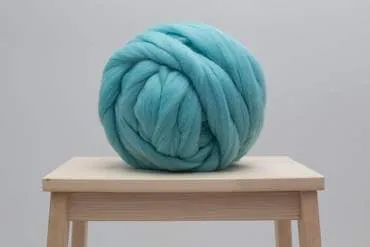 DIY Knit Kit with Needles, Medium Blanket 40x60 in, Merino wool