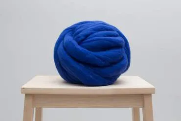 DIY Knit Kit with Needles, Medium Blanket 40x60 in, Merino wool