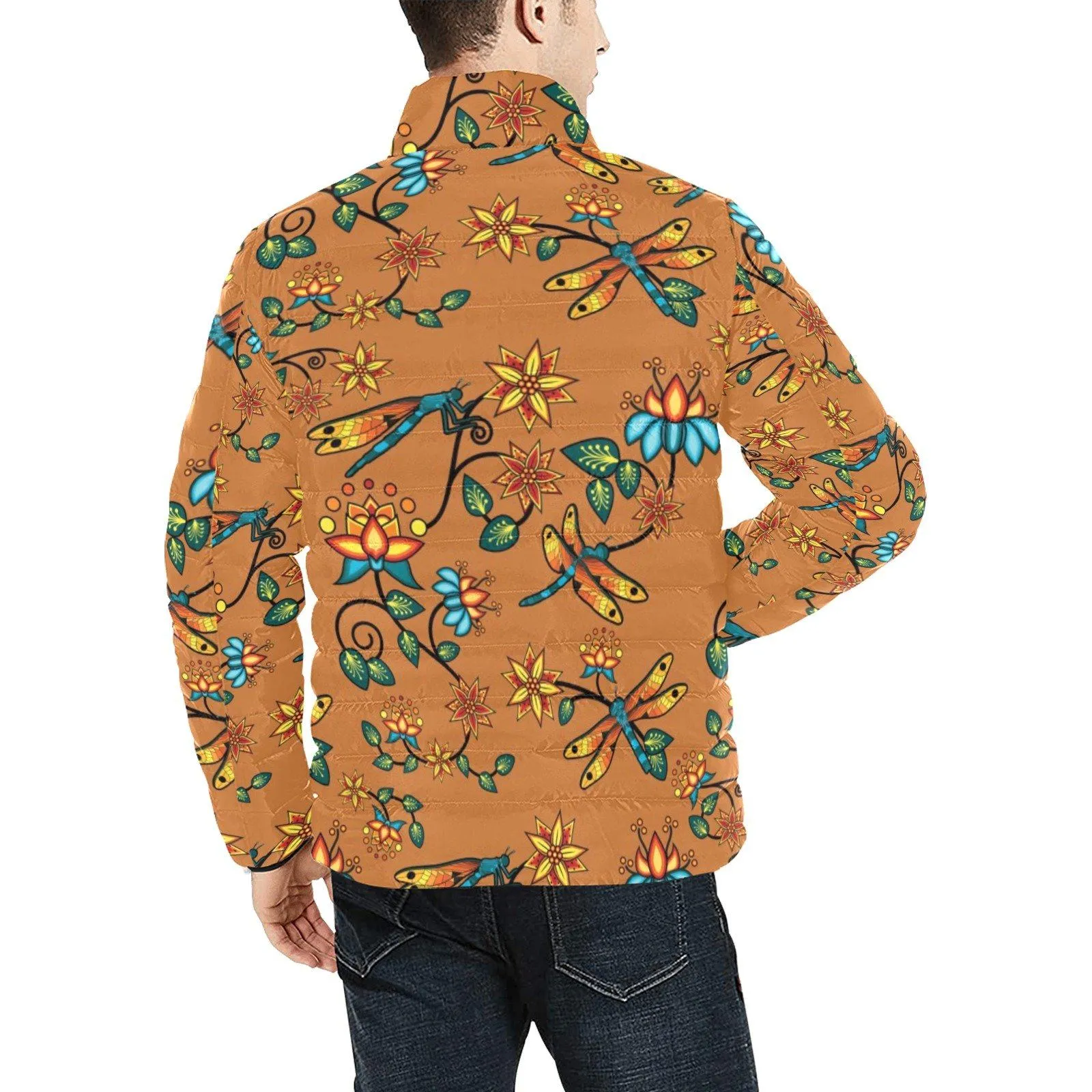 Dragon Lily Sierra Men's Stand Collar Padded Jacket