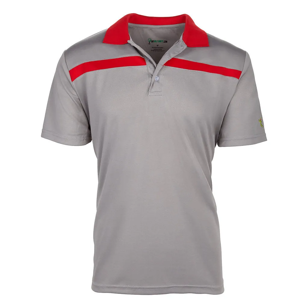 Dri-FIT Golf Shirts - Men’s Bold Line Contrast - Standard Fit 6544