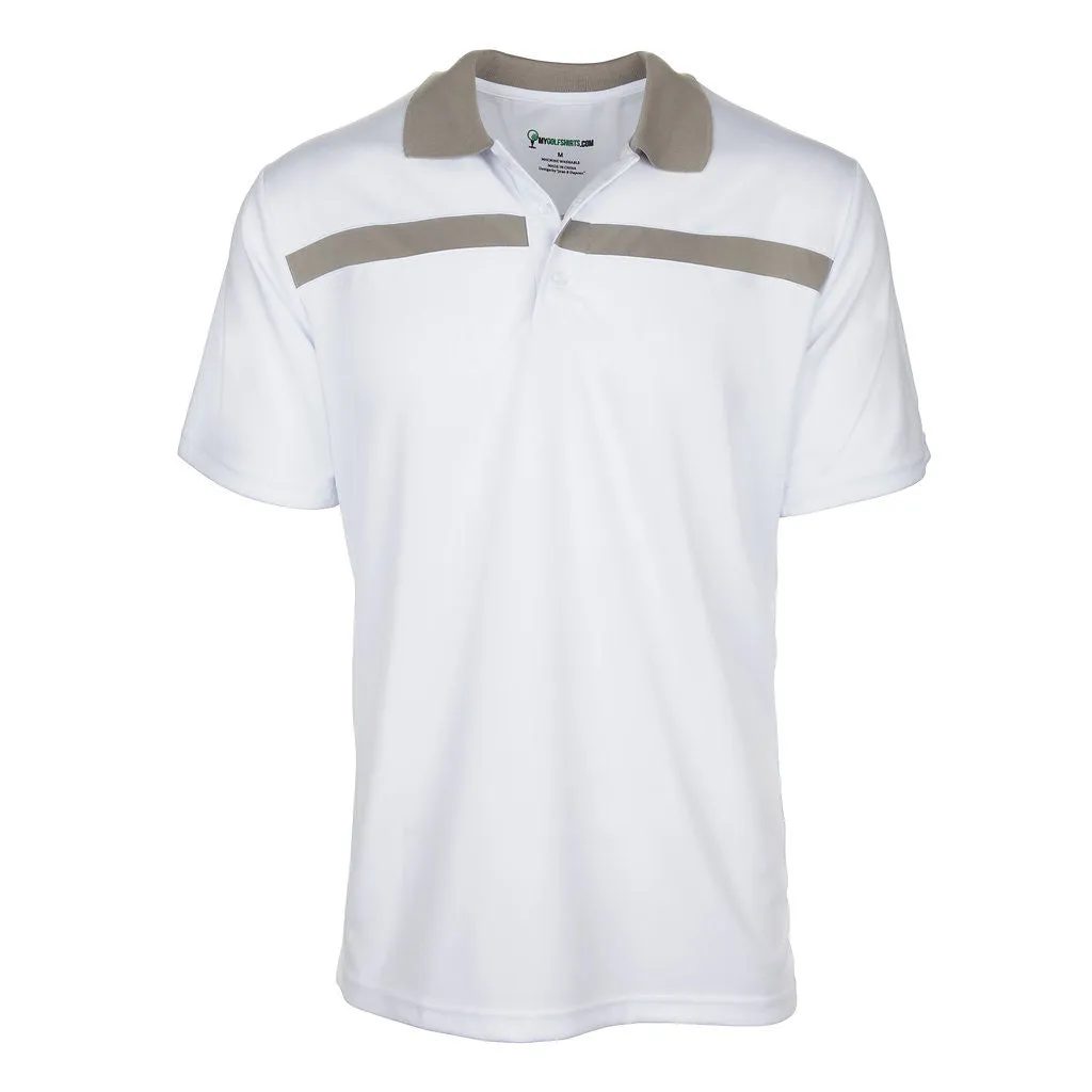 Dri-FIT Golf Shirts - Men’s Bold Line Contrast - Standard Fit 6544