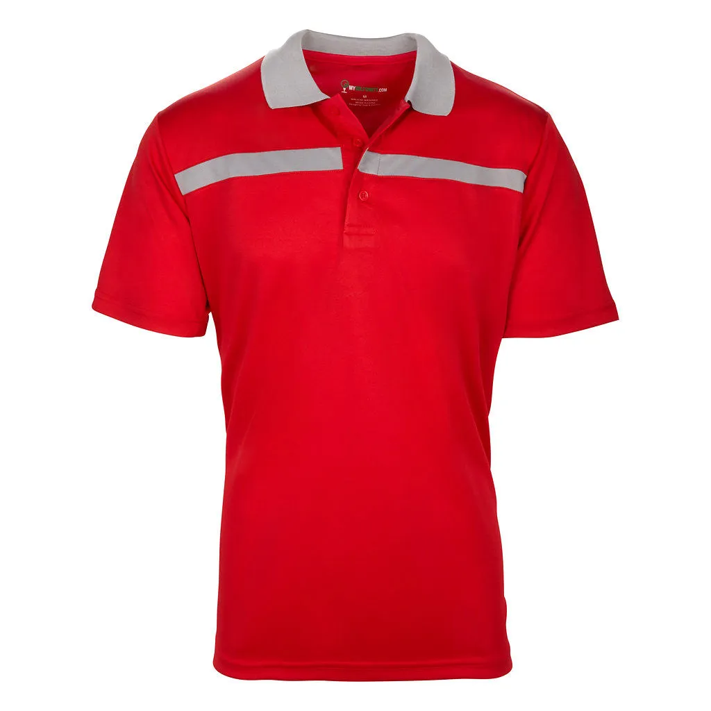 Dri-FIT Golf Shirts - Men’s Bold Line Contrast - Standard Fit 6544