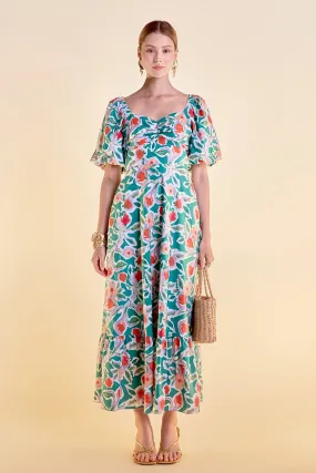 English Factory - Tie Back Maxi Dress