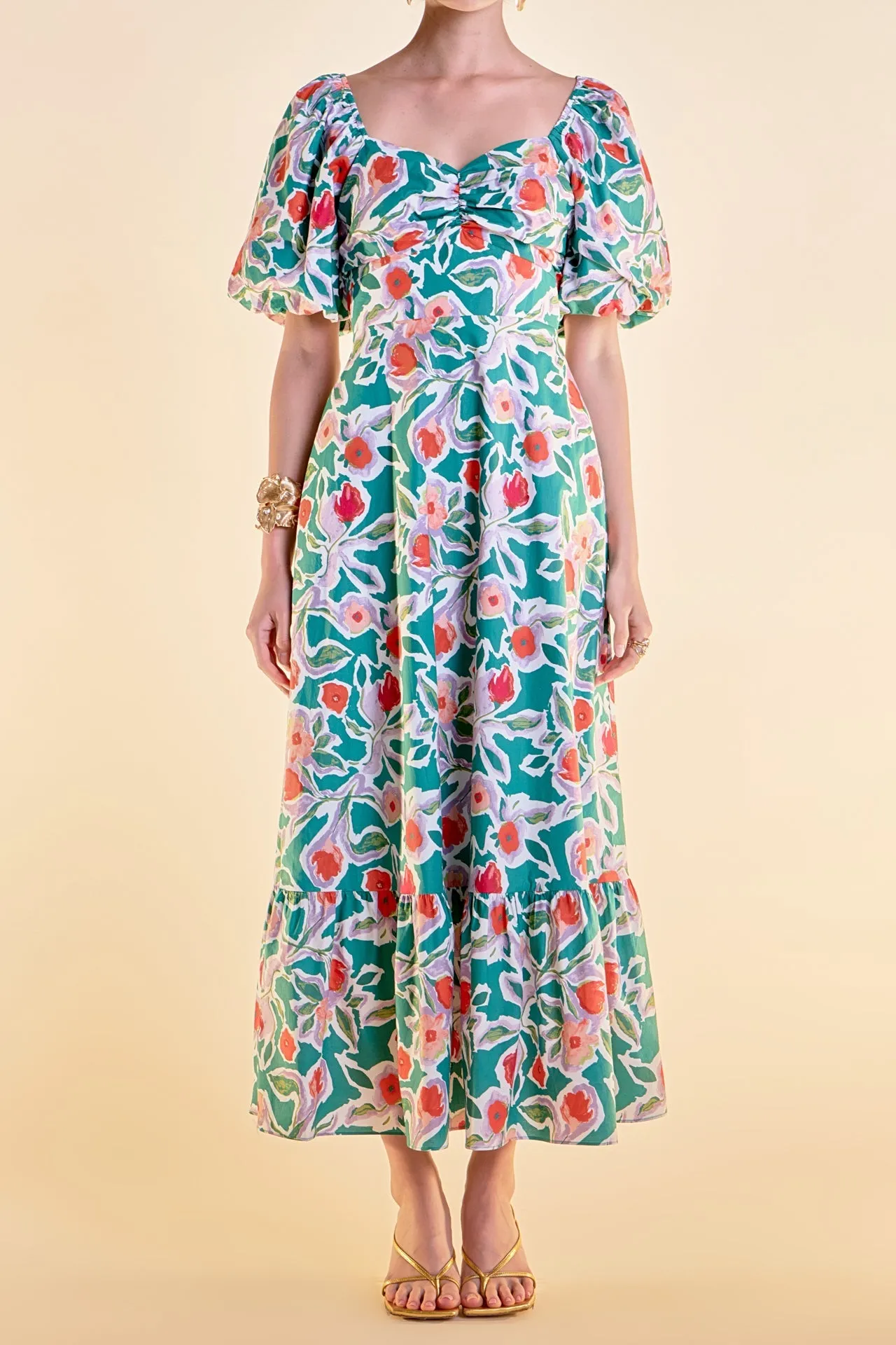 English Factory - Tie Back Maxi Dress