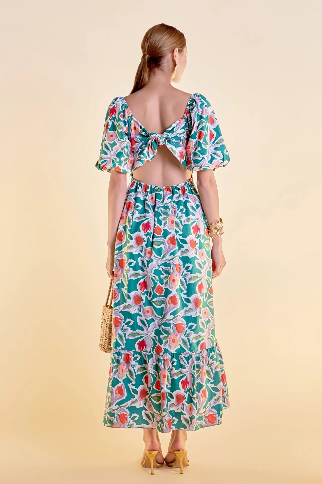 English Factory - Tie Back Maxi Dress