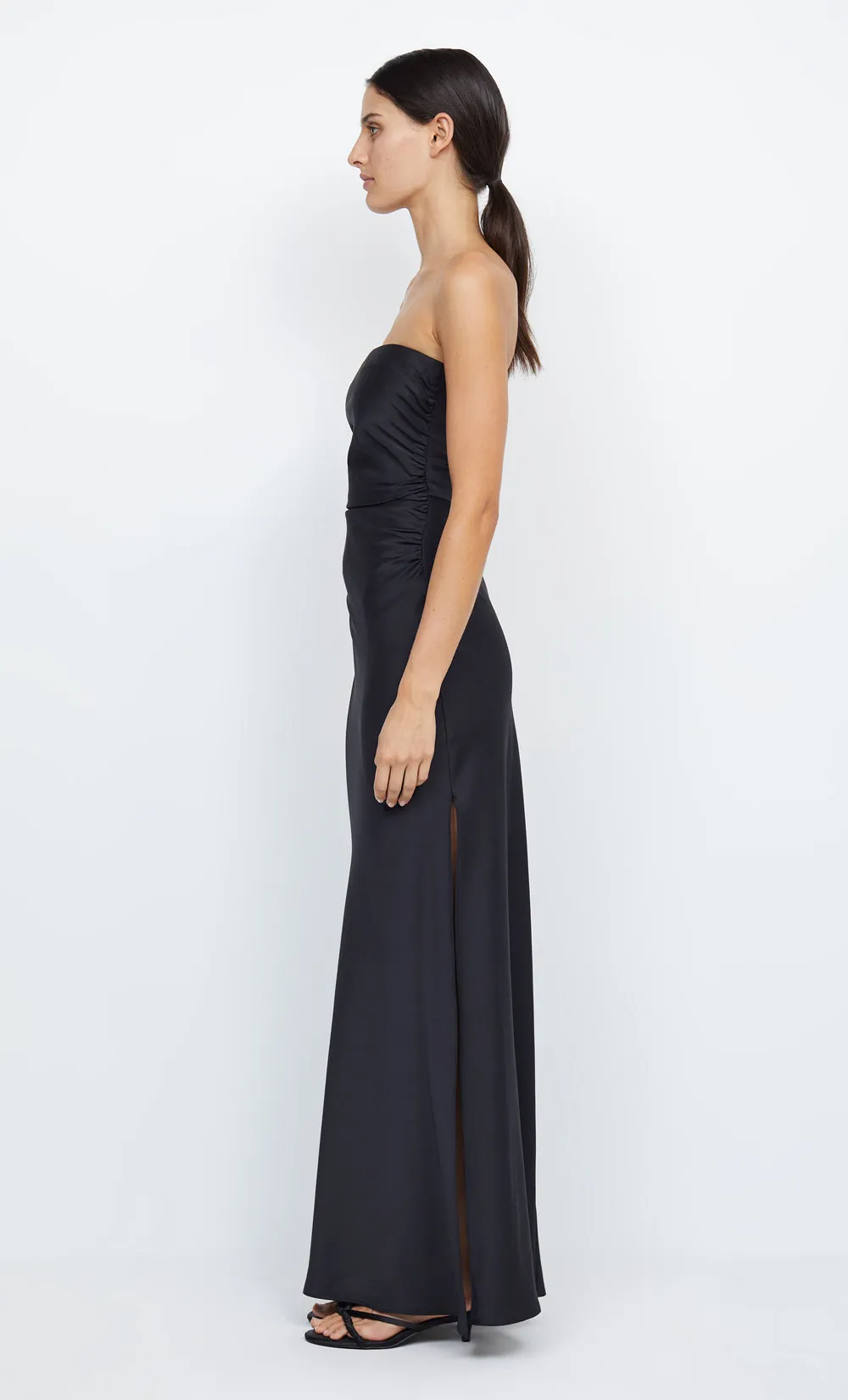 ETERNITY STRAPLESS MAXI DRESS - BLACK
