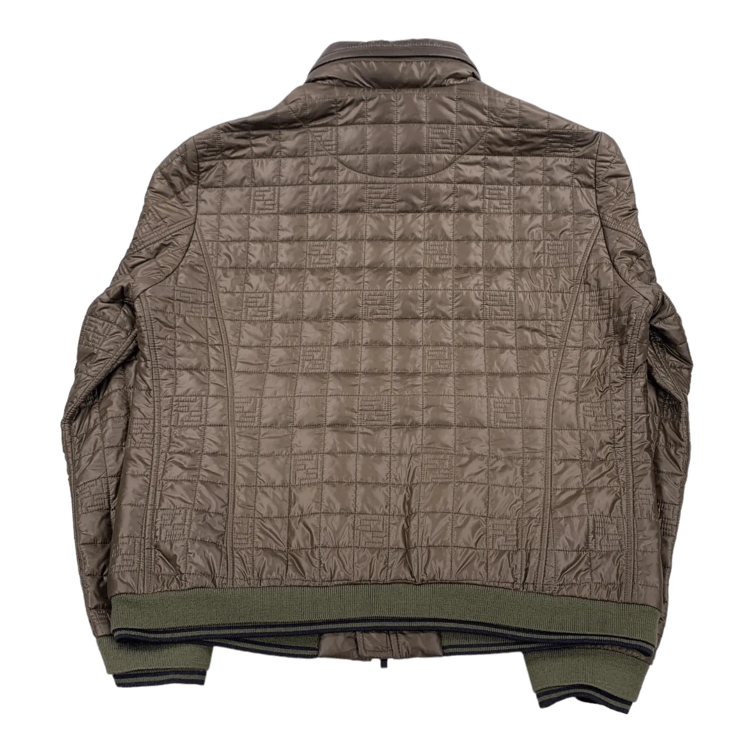 Fendi Bomberthin Techno Grigio Marrone Jacket Olive