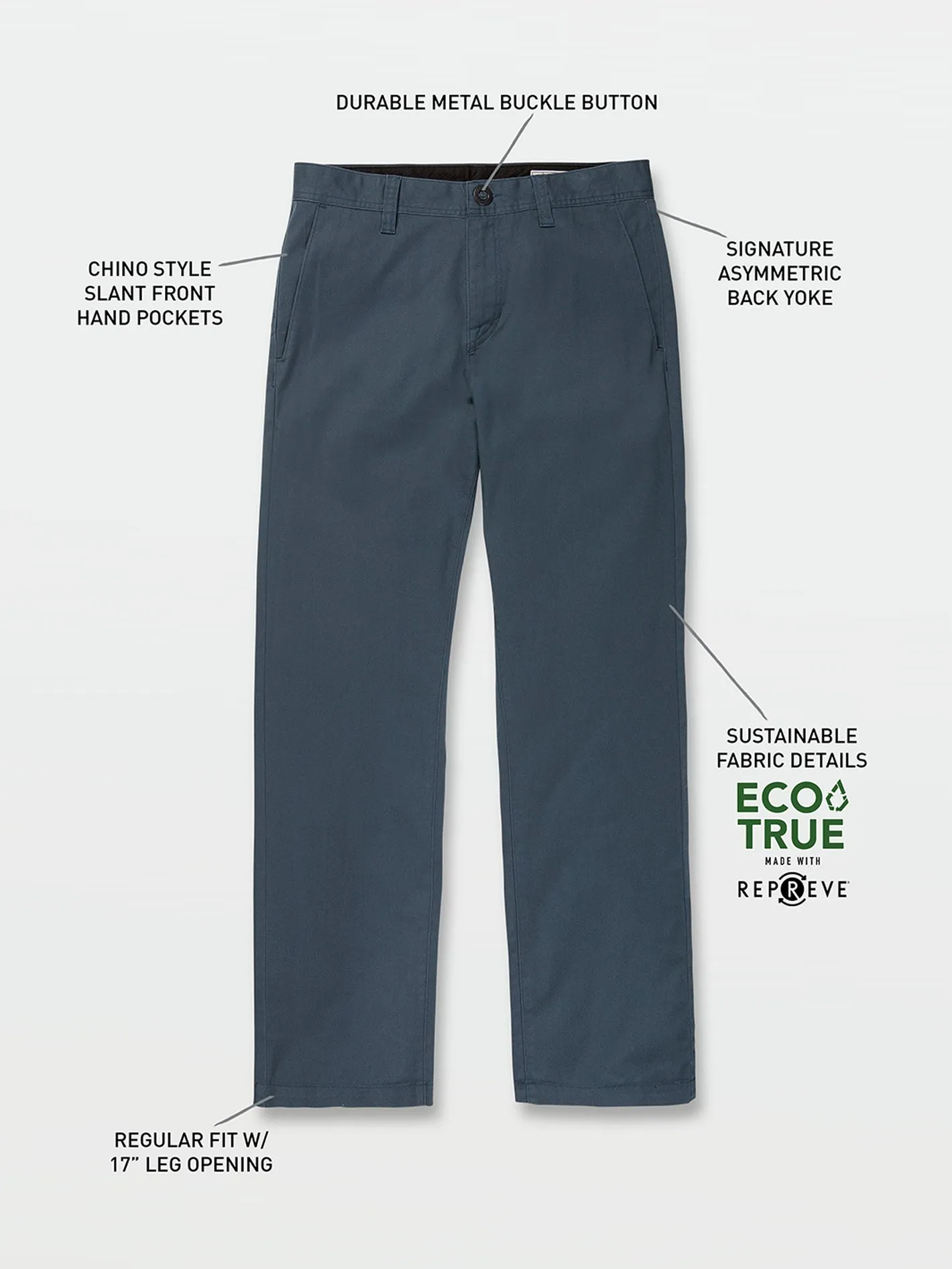 Frickin Regular Stretch Pants - Marina Blue