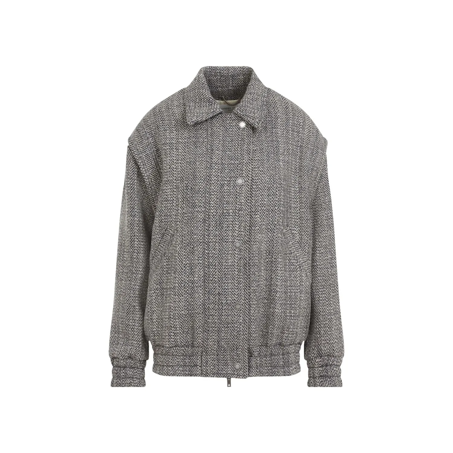 GOLDEN GOOSE Herringbone Bomber Jacket - Women’s Outerwear