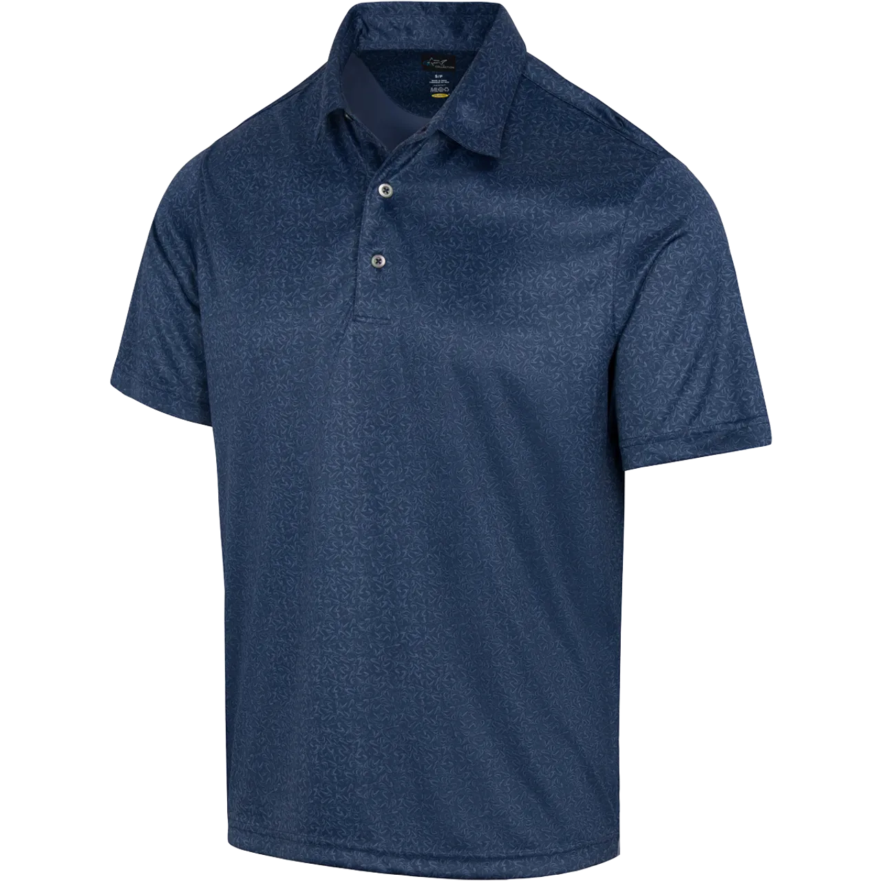 GREG NORMAN Men's 421 Black Heather Golf Polo (2024 Collection)
