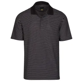 Greg Norman Mens Performance Micro Pique Stripe Polo