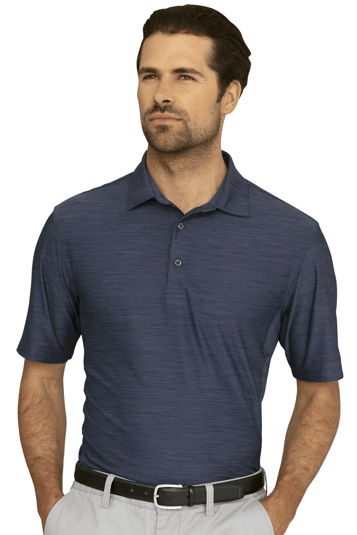 Greg Norman - Men's Play Dry® Heather Solid Polo