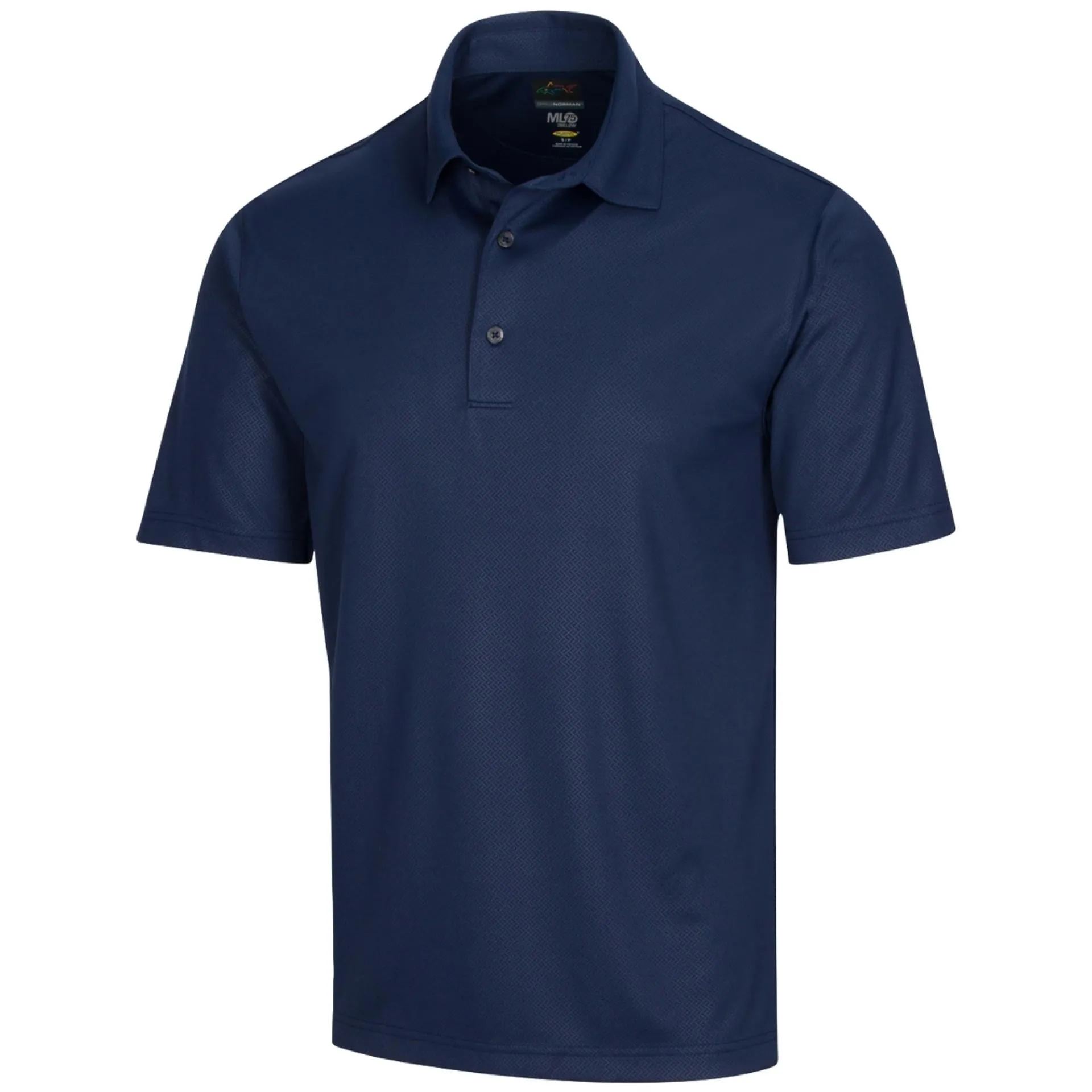 Greg Norman Men's Protek ML75 Microlux Embossed Polo