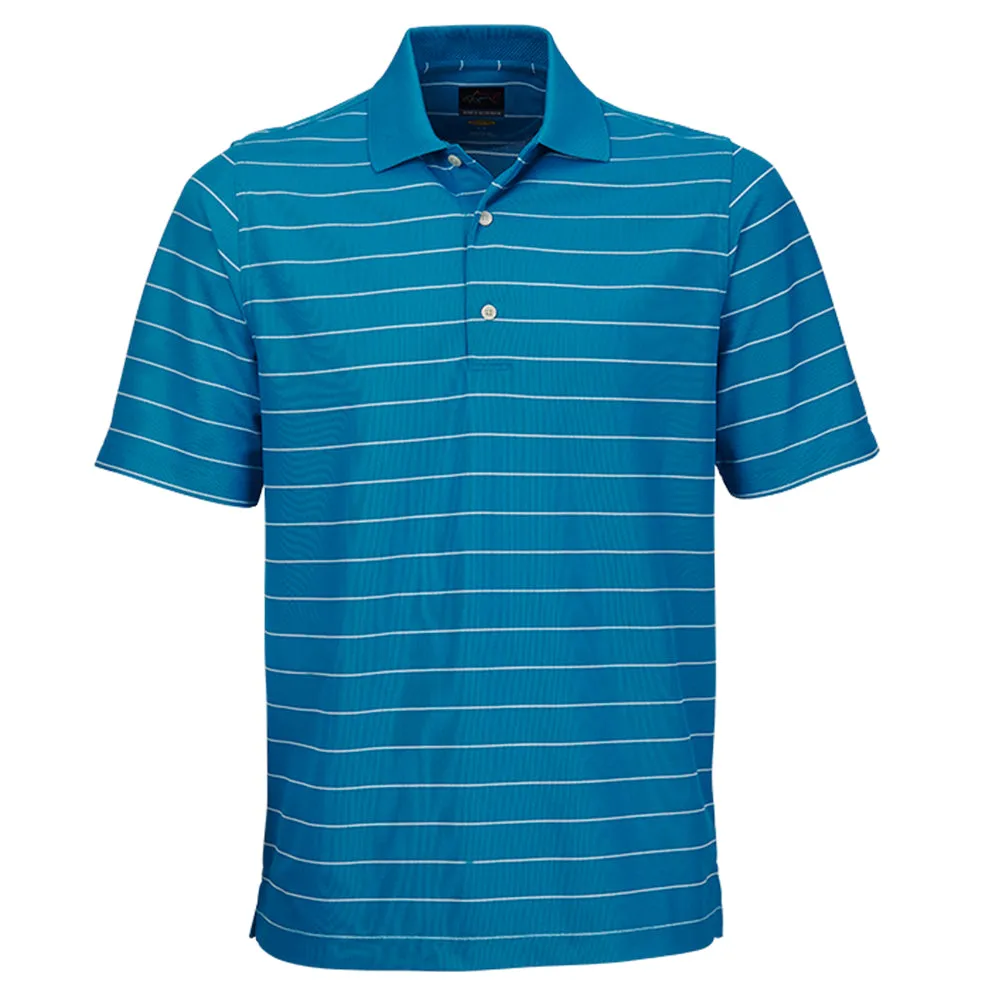 Greg Norman Micro Pique Stripe Golf Polo CLOSEOUT