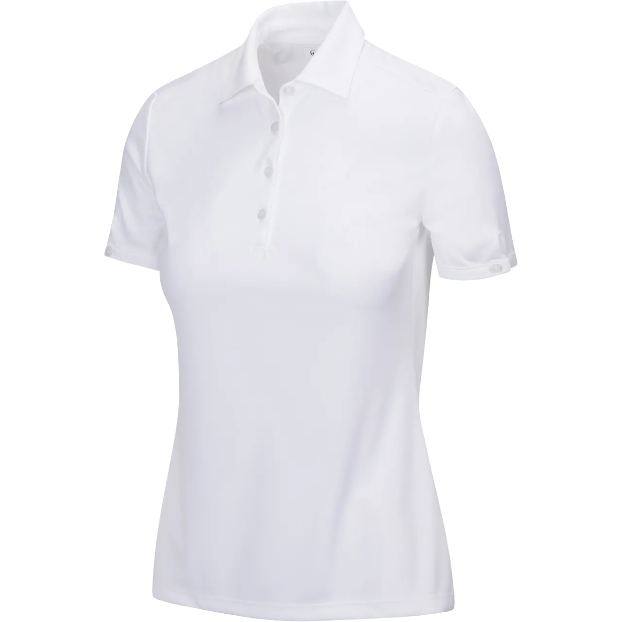 Greg Norman Womens ML75 2Below Short Sleeve Polo - WHITE