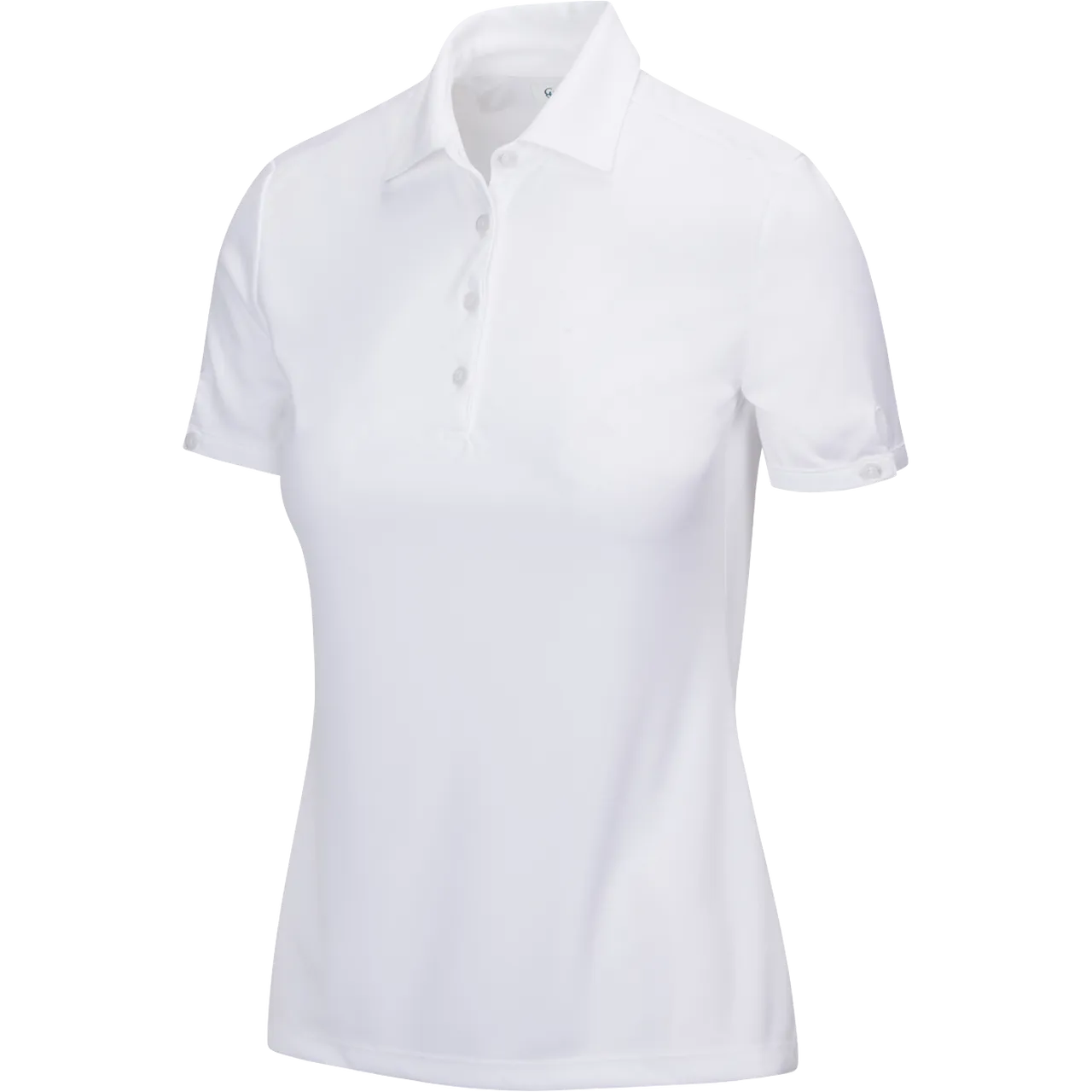 Greg Norman Womens ML75 2Below Short Sleeve Polo - WHITE