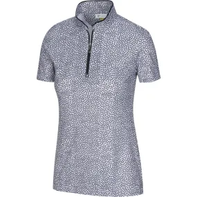 Greg Norman Women's ML75 Umbrella Print Zip Polo