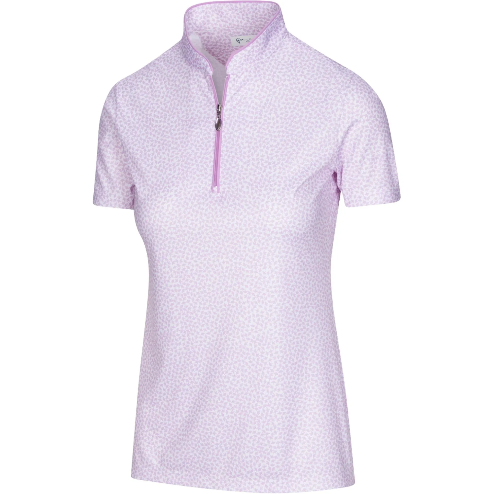 Greg Norman Women's ML75 Umbrella Print Zip Polo