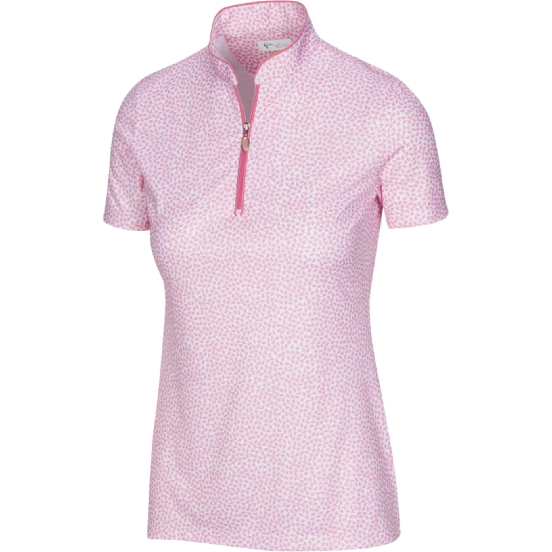 Greg Norman Women's ML75 Umbrella Print Zip Polo
