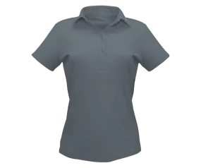 Grey Designer Polo Shirt Women