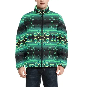 Inspire Green Men's Stand Collar Padded Jacket