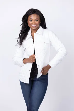 J. Society Quilted Jacket in White