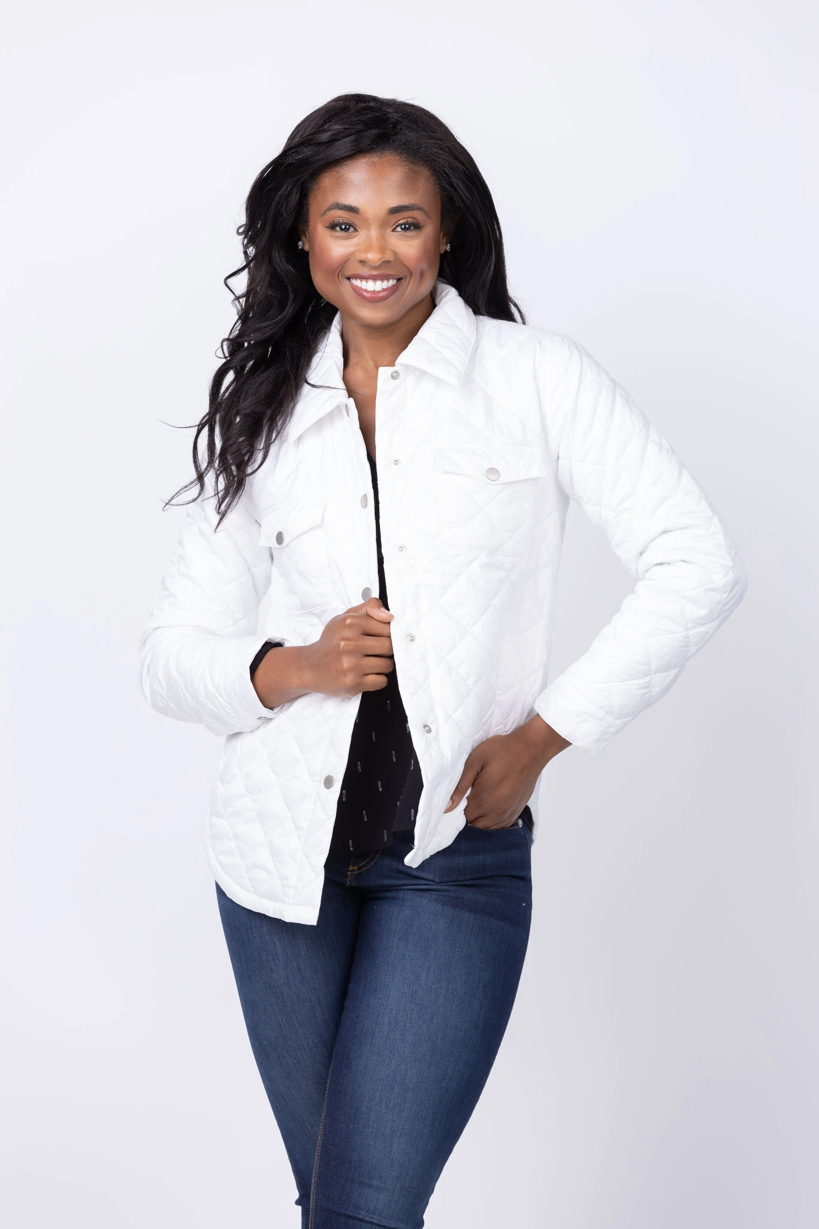 J. Society Quilted Jacket in White
