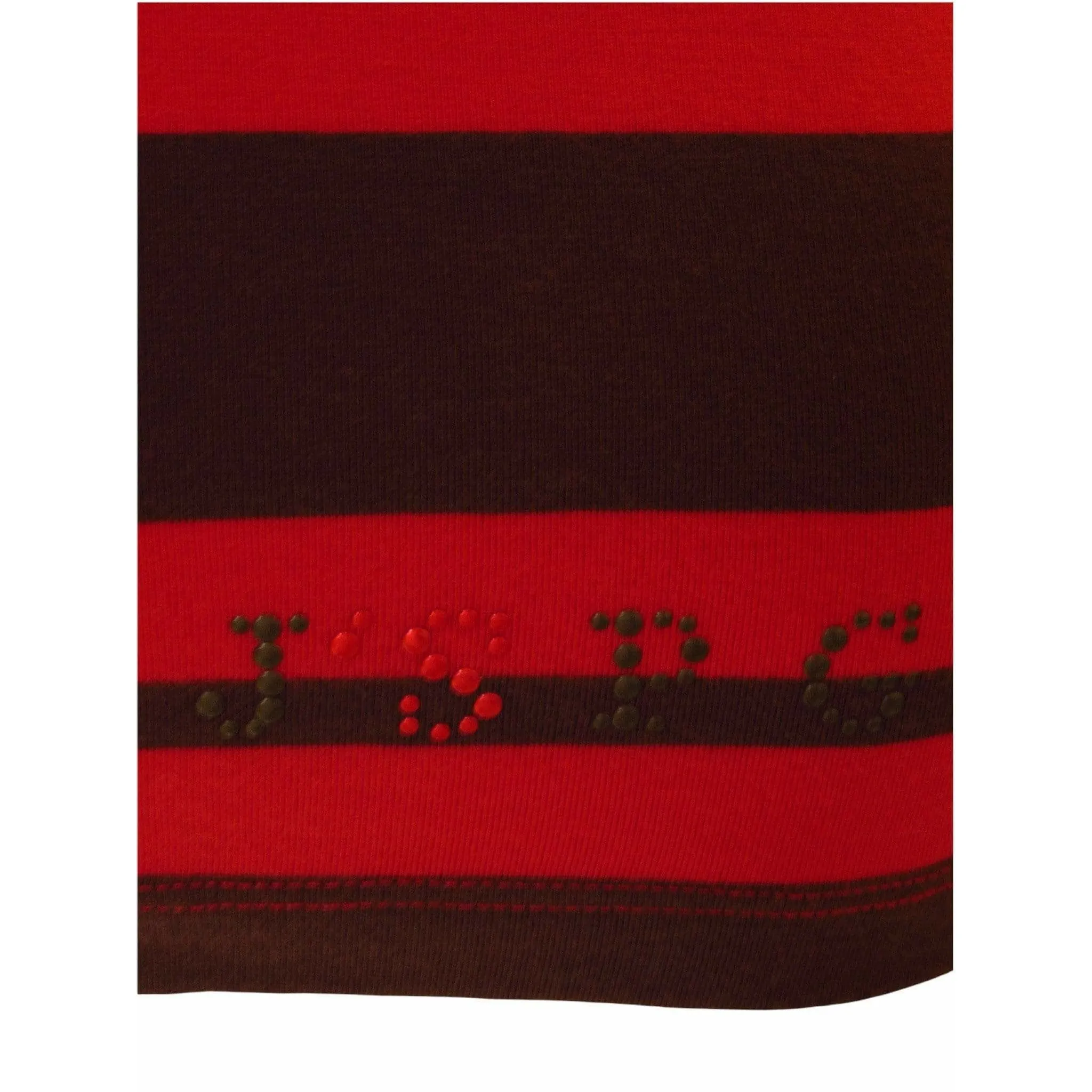 Jean Paul Gaultier Red Stripe Long Sleeve Polo
