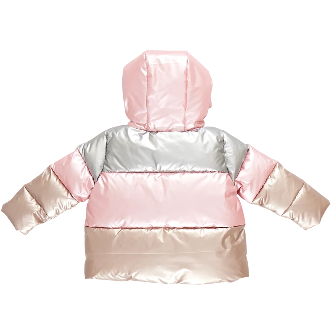 Kids Pete Puffer - Metallic Color Block
