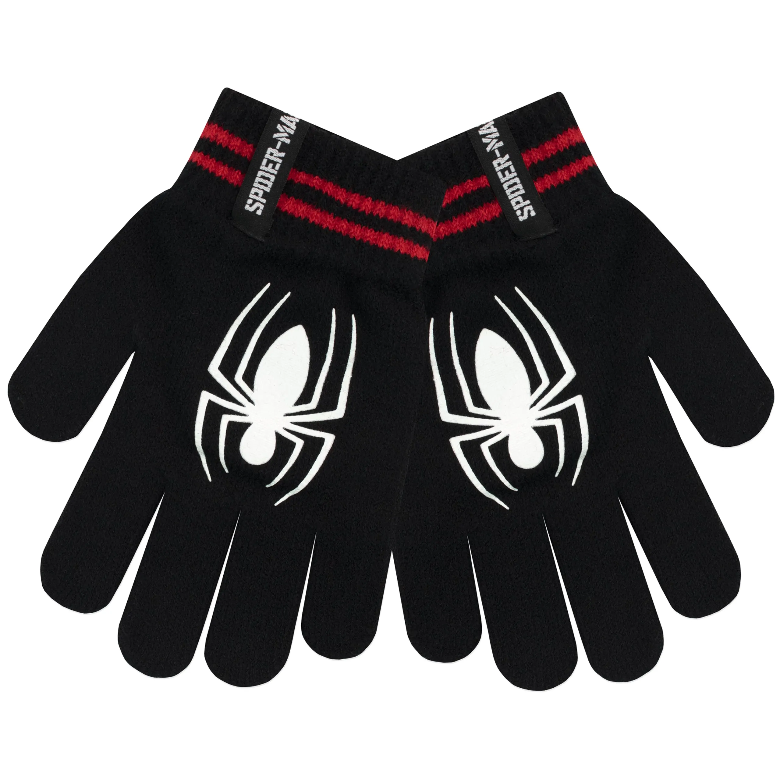 Kids Spiderman Winter Hat and Gloves Set