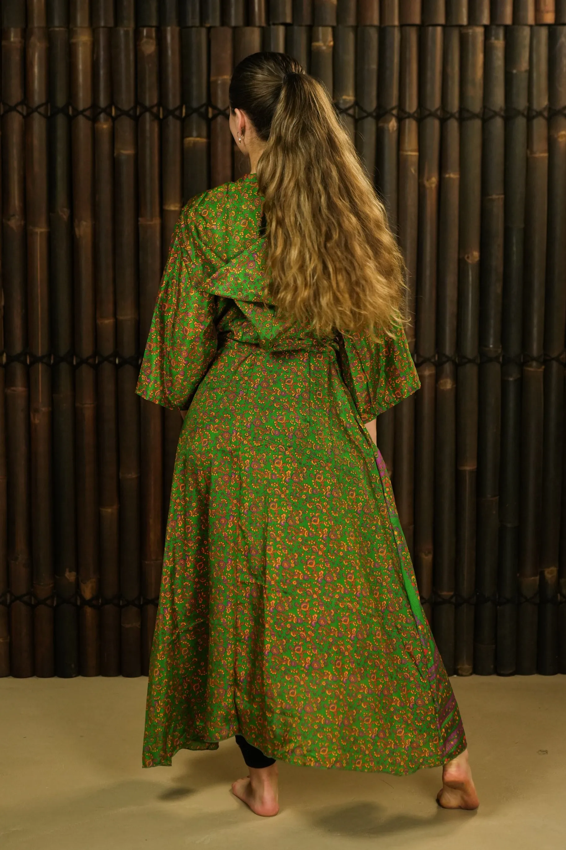 Kimono-inspired Jacket Dress 'Ukiyo' with hood