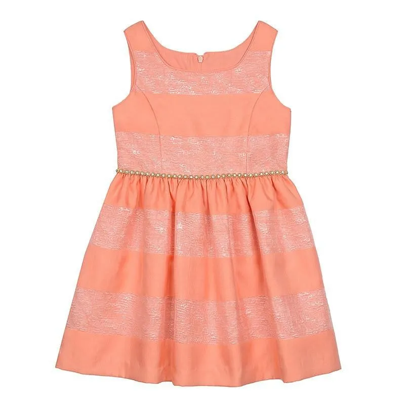 Krista Coral Stripe Dress