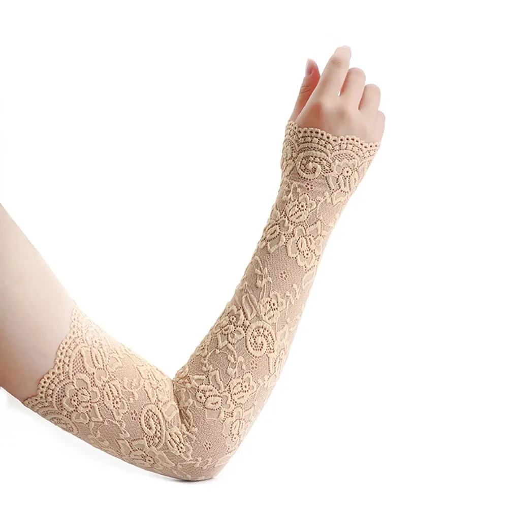 Lace Chic Fingerless Long Gloves