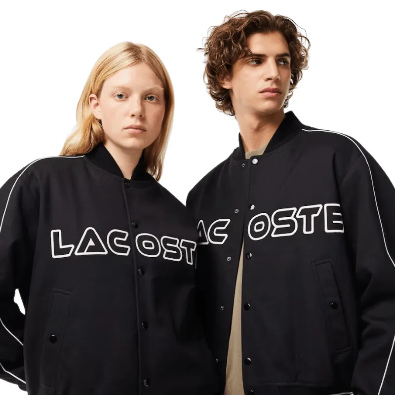 Lacoste Unisex Embroidered Cotton Twill Bomber Jacket