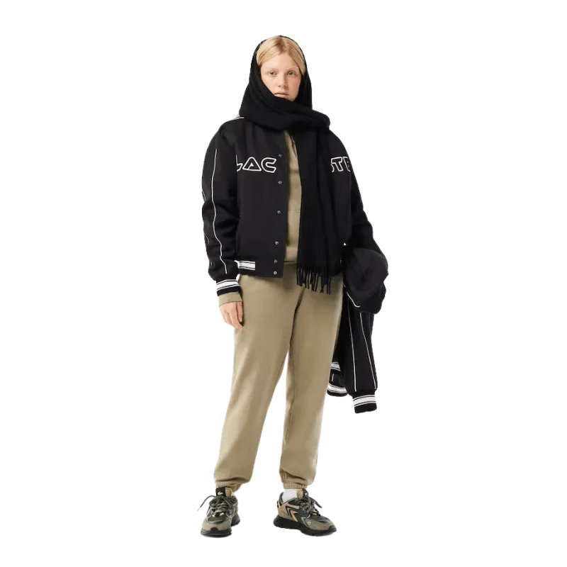 Lacoste Unisex Embroidered Cotton Twill Bomber Jacket