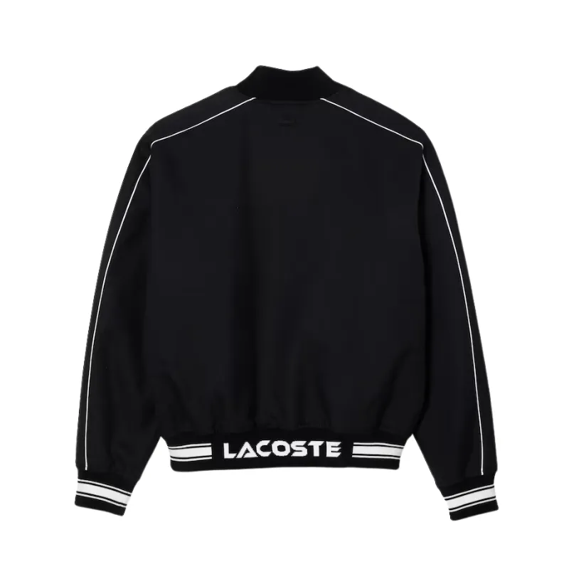Lacoste Unisex Embroidered Cotton Twill Bomber Jacket