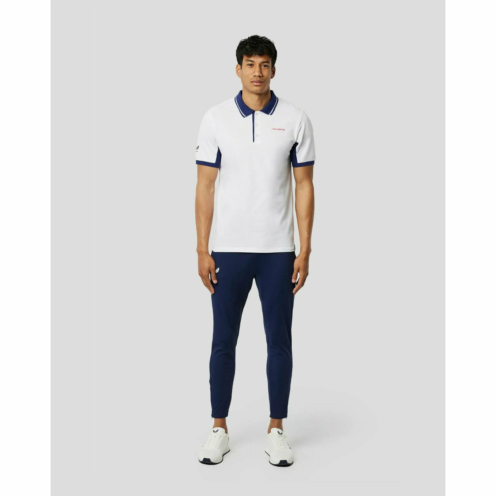 Le Mans 24 Hours Men's Lifestyle Polo  - Blue/White