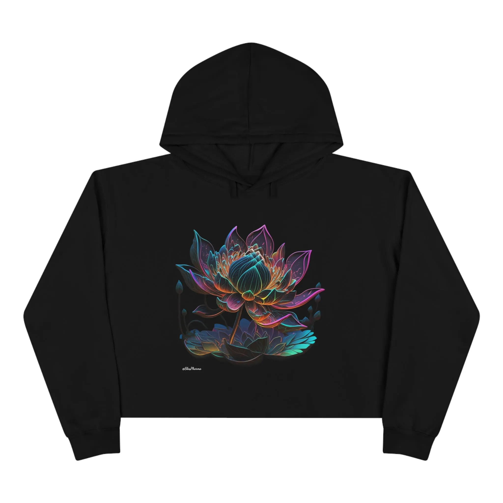Lotus Life Crop Hoodie