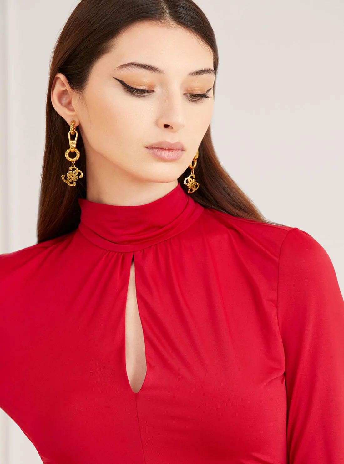 Marciano Red Lucy Bodysuit Top